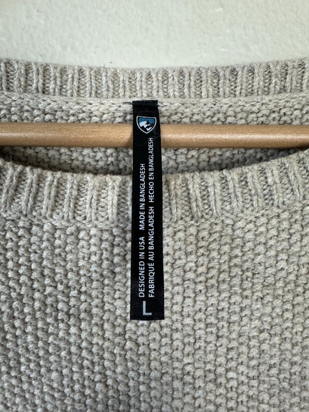KÜHL Bella Stripe Sweater Women’s Large Colorblock Cream Rust Navy Blue - Picture 2 of 4